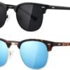 CEREMONYT Sunglasses Polarized Sunglasses WayfarerFor Women And Men Semi Rimless Frame Retro Sun Glasses AE0369