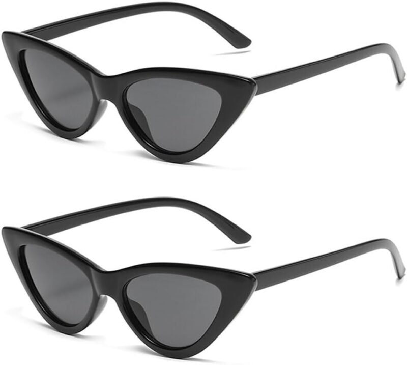 51MMuHIajNL._AC_SL1000 CEREMONYT Sunglasses Cat Eye Sunglasses for Women Vintage Goggles Plastic Frame Sunglasses