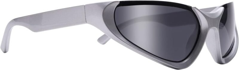 CEREMONYT Sunglasses Oval Fashion Sunglasses for Men Women Trendy Swift Oval Dark Futuristic Sunglasses Shades Glasses Eyeglasses