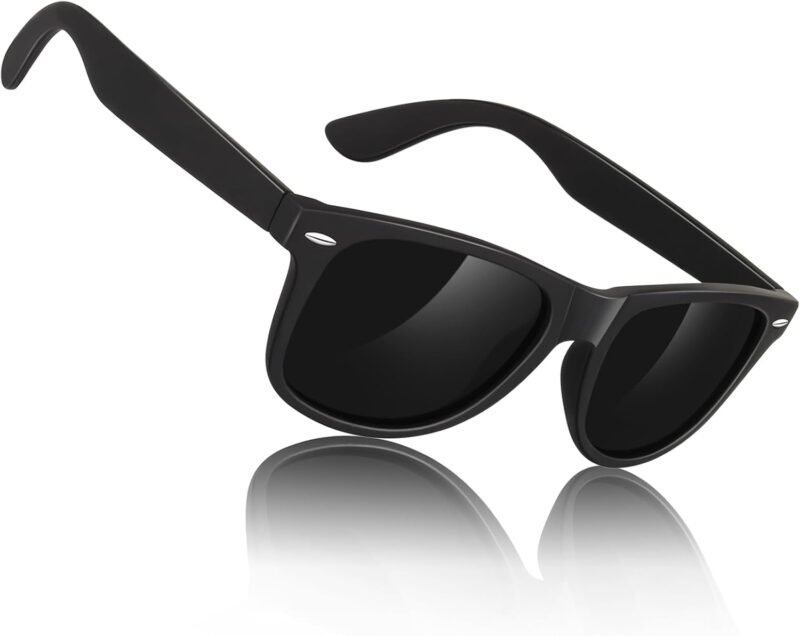 51NRzsH1JmL._AC_SL1500 CEREMONYT Sunglasses Wayfarer Men Women Polarized Blenders Eyewear 80’s Retro Classic Square Frame Shades SR003