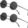 CEREMONYT Sunglasses Round Vintage Small Round Polarized Hippie Sunglasses for Men Women Circle Sun Glasses NP1002