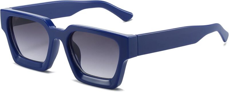 CEREMONYT Sunglasses Square  Sunglasses for Women Men Square Thick Frame Sun Glasses Simple Designer Style Shades