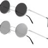 CEREMONYT Sunglasses Round Vintage Small Round Polarized Hippie Sunglasses for Men Women Circle Sun Glasses NP1002