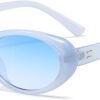 51QZCbxxlvL._AC_SL1500 CEREMONYT Sunglasses Oval Sunglasses for Women Men Fashion Small Oval Sunglasses 90s Vintage Shades