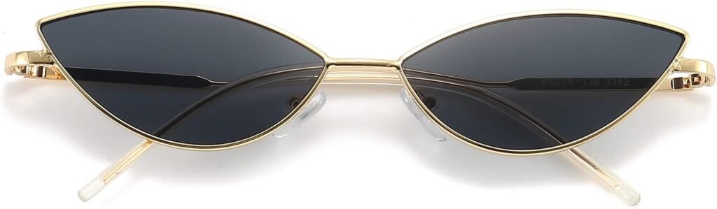 CEREMONYT Sunglasses Cat Eye Cute Sunglasses for Women Men Triangle Vintage Trendy Cool Sun Glasses