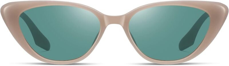 CEREMONYT Sunglasses Cat Eye Vintage Narrow Cat Eye Sunglasses for Women Men 90s Small Chic Style Trendy Sunnies UV400 Protection