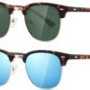 CEREMONYT Sunglasses Polarized Sunglasses WayfarerFor Women And Men Semi Rimless Frame Retro Sun Glasses AE0369