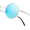 CEREMONYT Sunglasses Round Vintage Small Round Polarized Hippie Sunglasses for Men Women Circle Sun Glasses NP1002