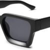 CEREMONYT Sunglasses Square  Thick Square Sunglasses for Men Women Retro Chunky Rectangle Shades UV400 Protection VL9731