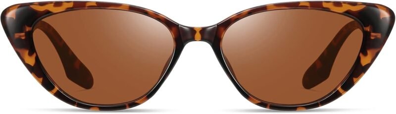 CEREMONYT Sunglasses Cat Eye Vintage Narrow Cat Eye Sunglasses for Women Men 90s Small Chic Style Trendy Sunnies UV400 Protection