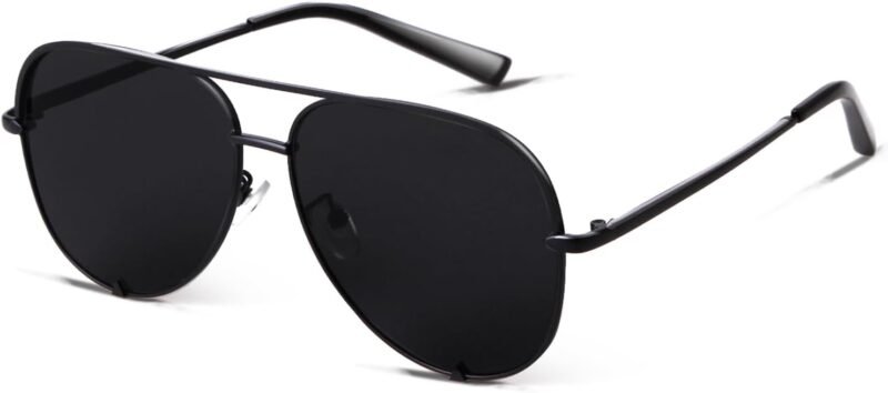 CEREMONYT Sunglasses Oversized  Sunglasses for Women Men Trendy Retro Bulk Shade Black Faded Sun Glasses Classic UV Protection