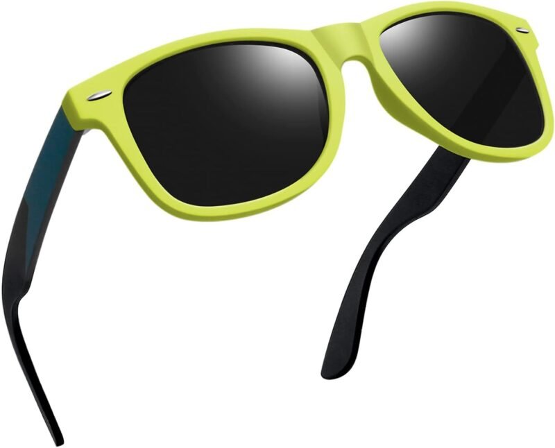 CEREMONYT Sunglasses Browline Square Sunglasses Polarized UV Protection Trendy Designer Sun Glasses Men Women