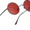 CEREMONYT Sunglasses Round Trendy Small Round Polarized Sunglasses for Men Women Circle Hippie Style Sun Glasses