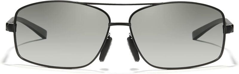 CEREMONYT Sunglasses for Men Polarized UV Protection Trendy Metal Pilot Sunglasses for Driving Hiking Travel