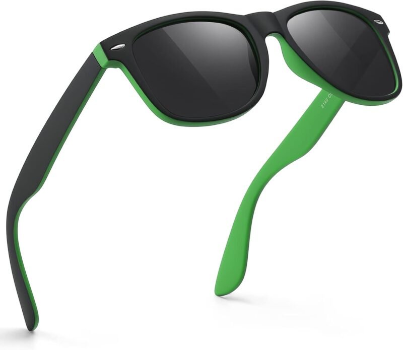 CEREMONYT Sunglasses WayfarerMen Polarized Sunglasses Wayfarerfor Mens and Womens,Black Retro Sun Glasses Driving Fishing UV Protection