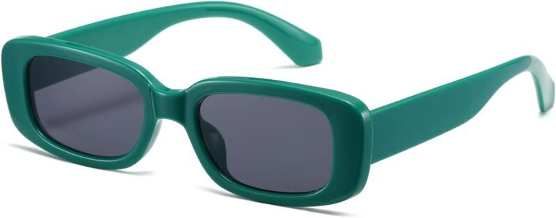 CEREMONYT Sunglasses Square Rectangle Sunglasses for Women Men Trendy Retro Fashion Sun Glasses 90’s Vintage UV 400 Protection Square Frame K1200