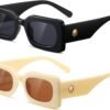 CEREMONYT Sunglasses Square Sunglasses For Women Minimalist Classic Design Fashion UV400 Square Sun Glasses Unisex TY2984