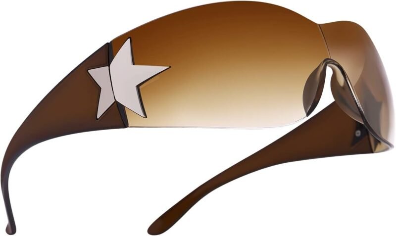 51b_pukbBvL._AC_SL1500 CEREMONYT Sunglasses Wraparound Y2K Sunglasses for Women Men, Trendy Shield Wrap Around Sunglasses Oversized Fashion Frameless Sun Glasses