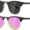 CEREMONYT Sunglasses Polarized Sunglasses WayfarerFor Women And Men Semi Rimless Frame Retro Sun Glasses AE0369