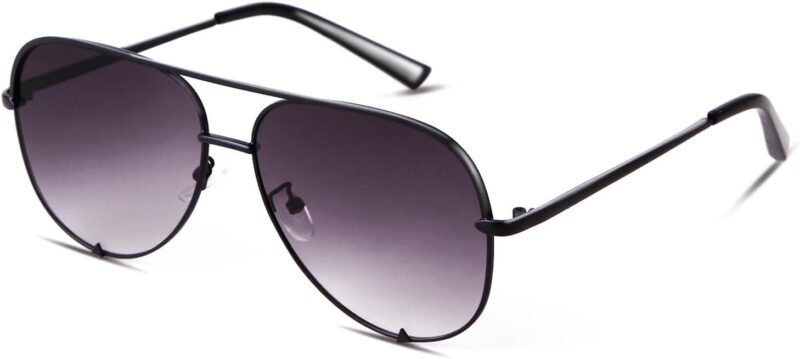 CEREMONYT Sunglasses Oversized  Sunglasses for Women Men Trendy Retro Bulk Shade Black Faded Sun Glasses Classic UV Protection