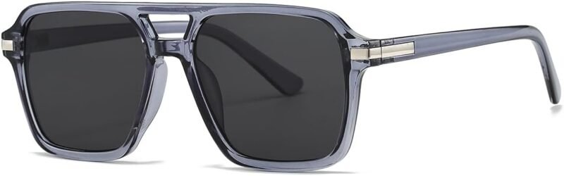 CEREMONYT Sunglasses Square  Square Aviator Sunglasses for Women Men Vintage Retro Classic Aviator Shades Sun Glasses UV400 Protection