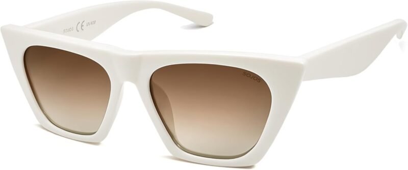 CEREMONYT Sunglasses Square  Oversized Square Cateye Polarized Sunglasses for Women Men Big Trendy Sunnies SJ2115