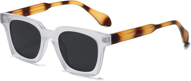 CEREMONYT Sunglasses Square  Classic Square Sunglasses for Men Women Fashion Square Sun Glasses Trendy Designer Style Shades