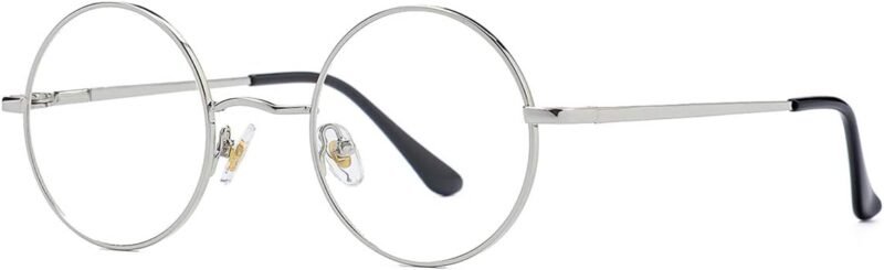 CEREMONYT Sunglasses Round Polarized Round Sunglasses for Men Women Hippie Small Circle Glasses Red Yellow Lenses