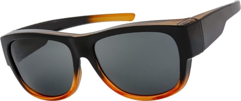 CEREMONYT Sunglasses Wraparound The Fresh High Definition Polarized Wrap Around Shield Sunglasses for Glasses – Leather Eyeglasses Case