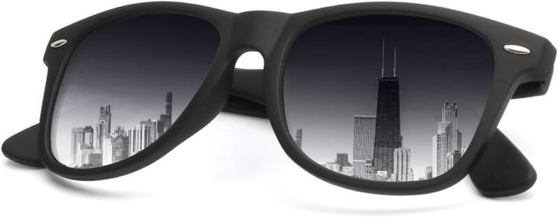 CEREMONYT Sunglasses Browline Sunglasses Men Polarized for Mens and Women Unisex Sun Glasses for Driving UV Protection