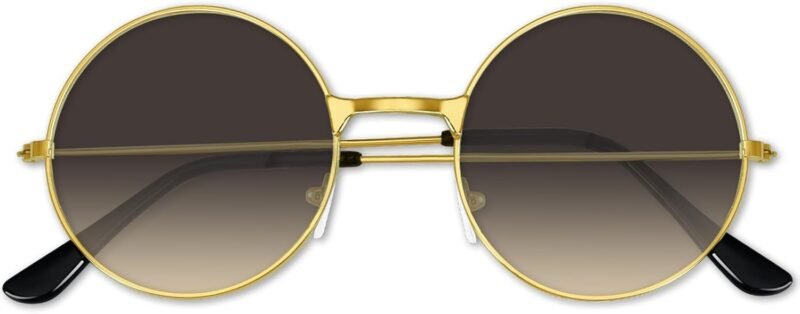 CEREMONYT Sunglasses Round 1-3 Pairs Hippie Sunglasses 70s Round Hippie Glasses Party Decoration Sunglasses for Women with Colored Glasses Cloth