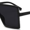 CEREMONYT Sunglasses Square Square Oversized Sunglasses for Women Men Flat Top Fashion Shades