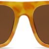 CEREMONYT Sunglasses Square  Trendy Square Sunglasses Mens Womens Oversized Flat Top Shades Retro 70s Rectangle Driving Sunnies VL9756