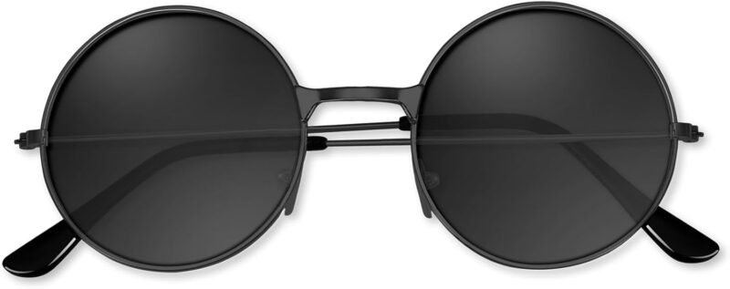 CEREMONYT Sunglasses Round 1-3 Pairs Hippie Sunglasses 70s Round Hippie Glasses Party Decoration Sunglasses for Women with Colored Glasses Cloth