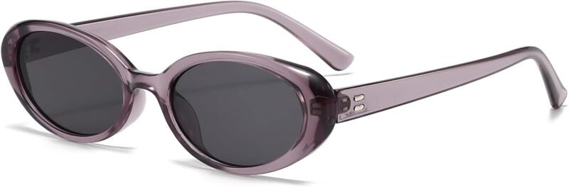 51piwaZmRbL._AC_SL1500 CEREMONYT Sunglasses Oval Sunglasses for Women Men Fashion Small Oval Sunglasses 90s Vintage Shades