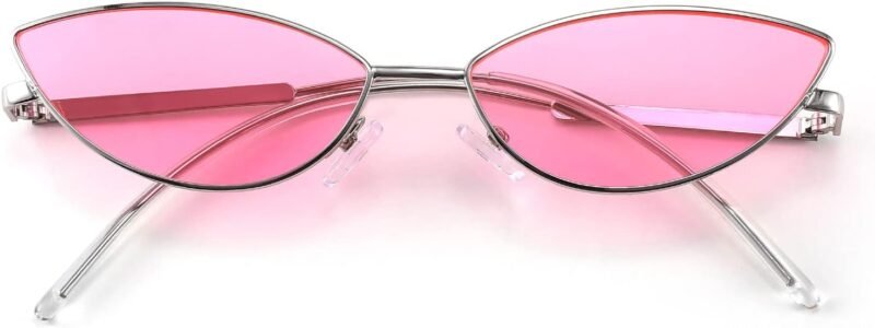 CEREMONYT Sunglasses Cat Eye Fashion Designer Sunglasses  Small Petals Shape Arc Temple Design B2298