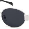 CEREMONYT Sunglasses Oval Sunglasses for Women Men – Fashion Sun Glasses – Rectangle Metal Frame Shades