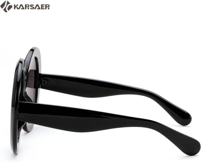 CEREMONYT Sunglasses Round Retro Oversized Round Sunglasses Women & Men, 70s 80s Fashion Trendy Big Shades K7155