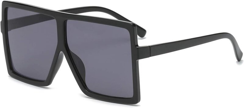 CEREMONYT Sunglasses Square Square Oversized Sunglasses for Women Men Flat Top Fashion Shades