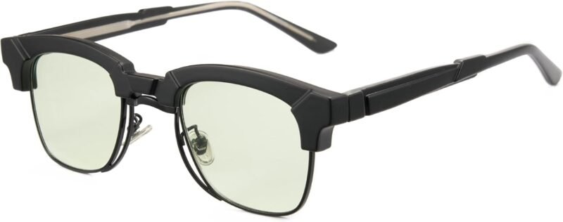 CEREMONYT Sunglasses Browline Tinted Sunglasses for Women Men Trendy Browline Frame Sunglasses UV Protection for Outdoor 1557