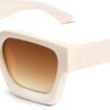 CEREMONYT Sunglasses Square  Thick Square Sunglasses for Men Women Retro Chunky Rectangle Shades UV400 Protection VL9731