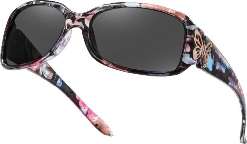 61-Pej-wjKL._AC_SL1500 CEREMONYT Sunglasses Wraparound Women’s Polarized Sunglasses – Fashionable Wraparound Butterfly Design with UV400 Protection