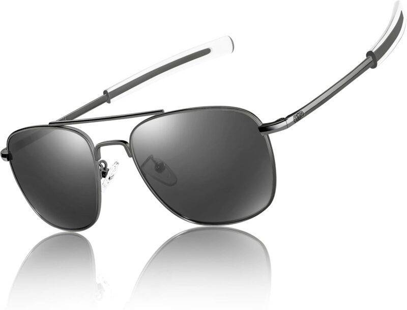 CEREMONYT Sunglasses Sunglasses Lightweight TR90 Unbreakable Polarized Driving Metal Frame Pilot Sun Glasses with UV Protection