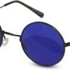 CEREMONYT Sunglasses Round Circular Party Sunglasses Round Hippie Retro Shades with Colored Lenses