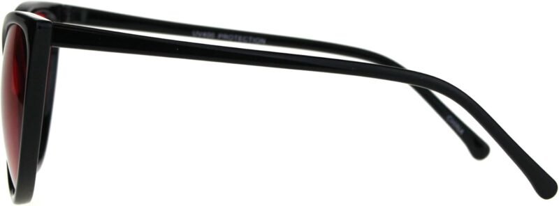 CEREMONYT Sunglasses Cat Eye Womens Oversized Cat Eye Goth Pop Color Lens Plastic Sunglasses