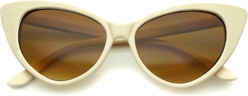 CEREMONYT Sunglasses Cat Eye  Super Cateyes Vintage Inspired Fashion Mod Chic High Pointed Cat-Eye Sunglasses