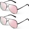 CEREMONYT Sunglasses Oversized  Sunglasses for Women Men Trendy Retro Bulk Shade Black Faded Sun Glasses Classic UV Protection