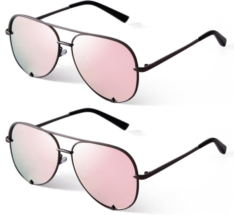 CEREMONYT Sunglasses Oversized  Sunglasses for Women Men Trendy Retro Bulk Shade Black Faded Sun Glasses Classic UV Protection