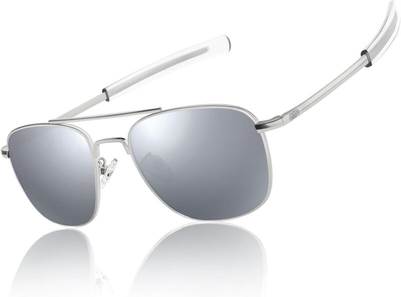 CEREMONYT Sunglasses Sunglasses Lightweight TR90 Unbreakable Polarized Driving Metal Frame Pilot Sun Glasses with UV Protection