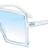 CEREMONYT Sunglasses Square Square Oversized Sunglasses for Women Men Flat Top Fashion Shades